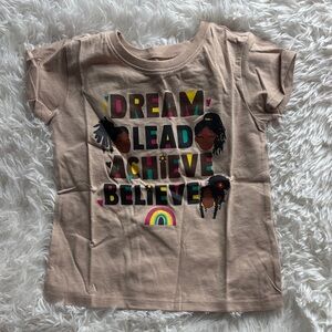 The Children's Place Tan 'Dream Lead Achieve Believe' T-Shirt